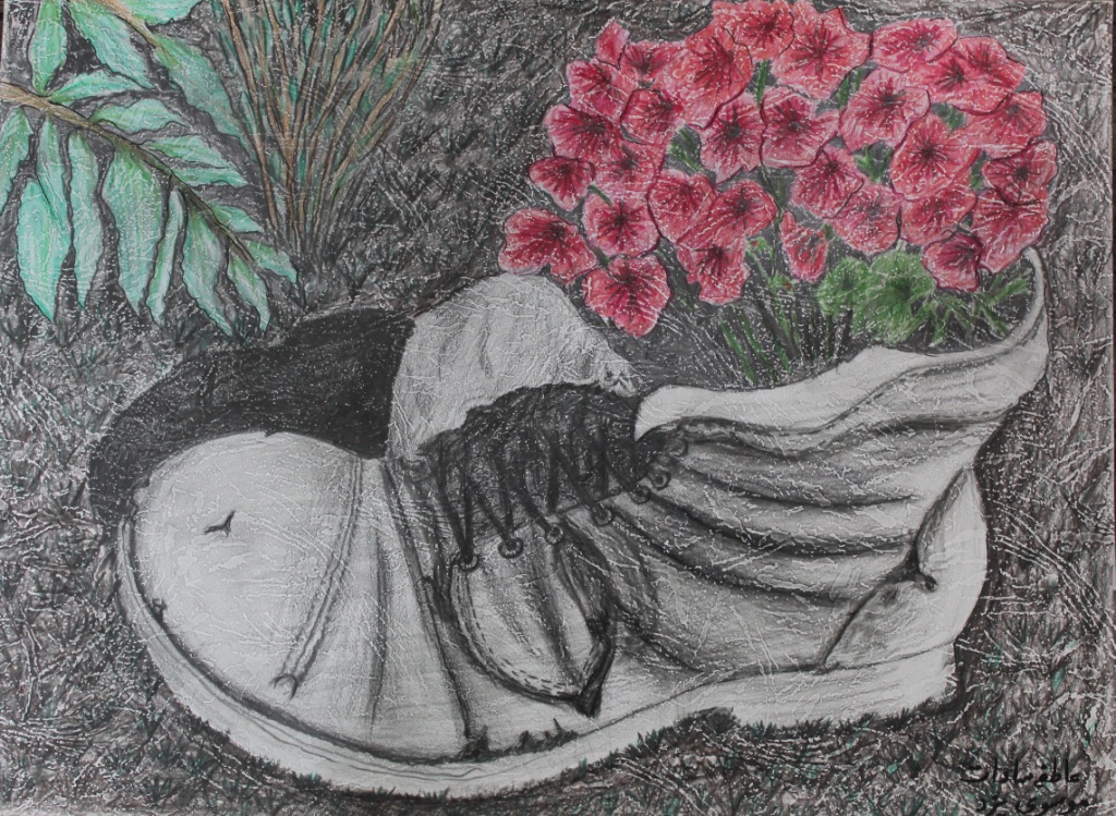 رتبه سوم رشته نقاشی مدادرنگی دوره دوم خانم عاطفه سادات موسوی از دبیرستان دخترانه دوره دوم سبزوار
